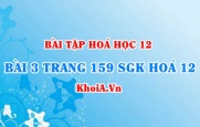 Bài 3 trang 159 SGK Hoá 12: Tính chất vật lí, tính chất hoá học của Đồng (Cu), hợp chất Đồng 2 oxit hidroxit